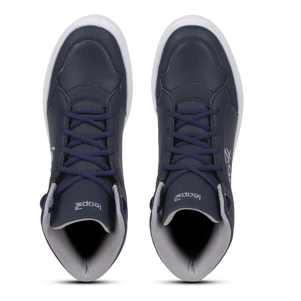 Baskets décontractées à lacets bleu marine Leap7x VENOUR-1E par Liberty
