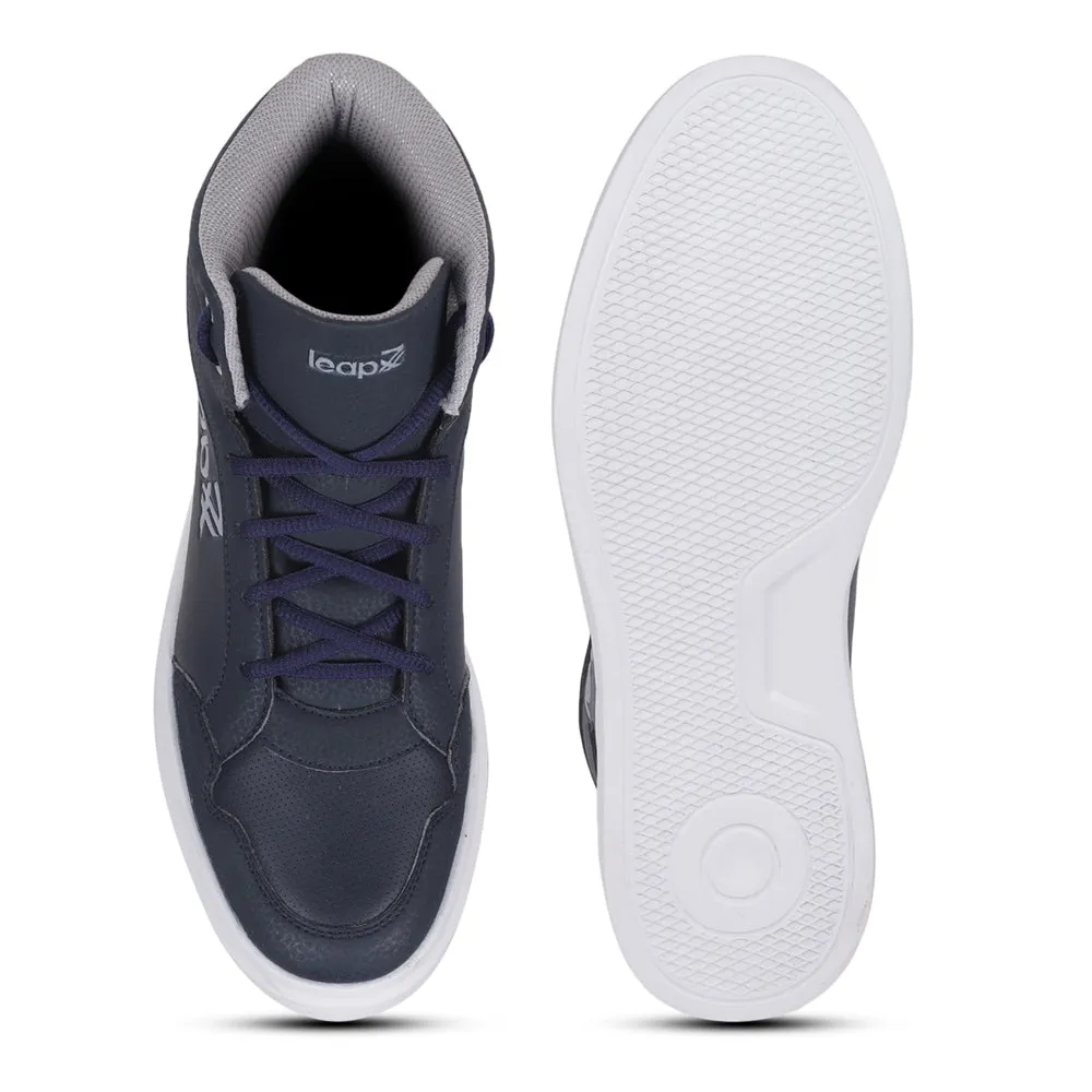 Baskets décontractées à lacets bleu marine Leap7x VENOUR-1E par Liberty
