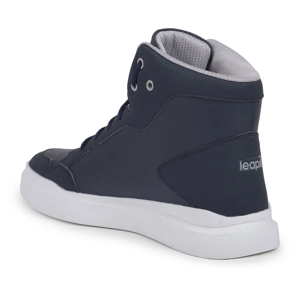 Baskets décontractées à lacets bleu marine Leap7x VENOUR-1E par Liberty