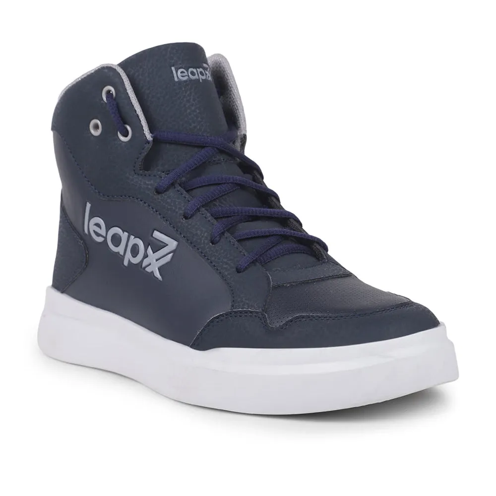 Baskets décontractées à lacets bleu marine Leap7x VENOUR-1E par Liberty