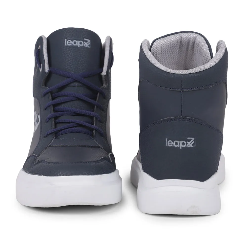 Baskets décontractées à lacets bleu marine Leap7x VENOUR-1E par Liberty