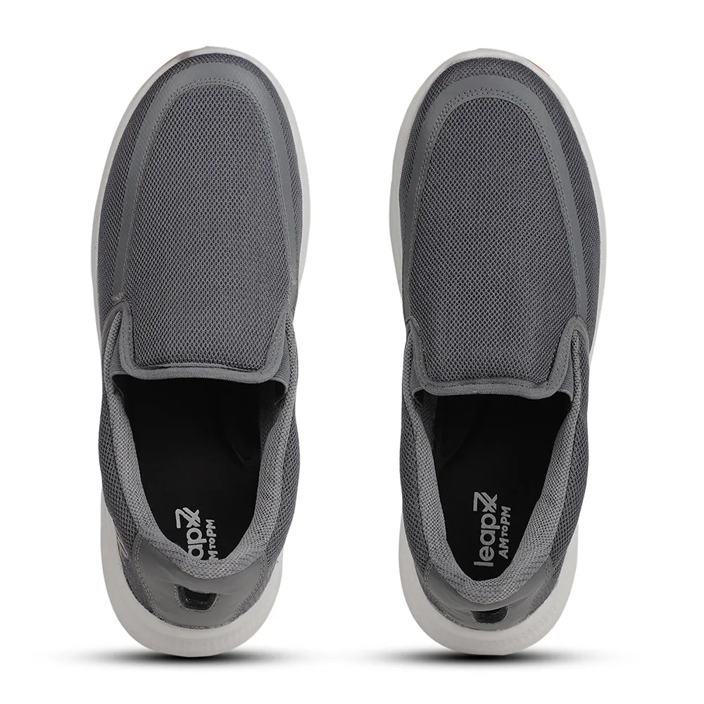 Chaussures décontractées sans lacets gris foncé pour hommes DENIS-1 par Liberty