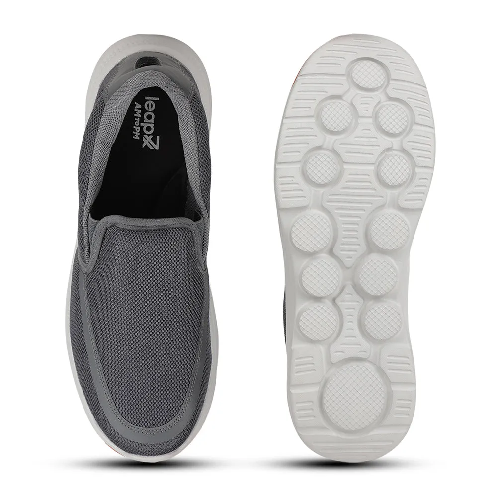 Chaussures décontractées sans lacets gris foncé pour hommes DENIS-1 par Liberty