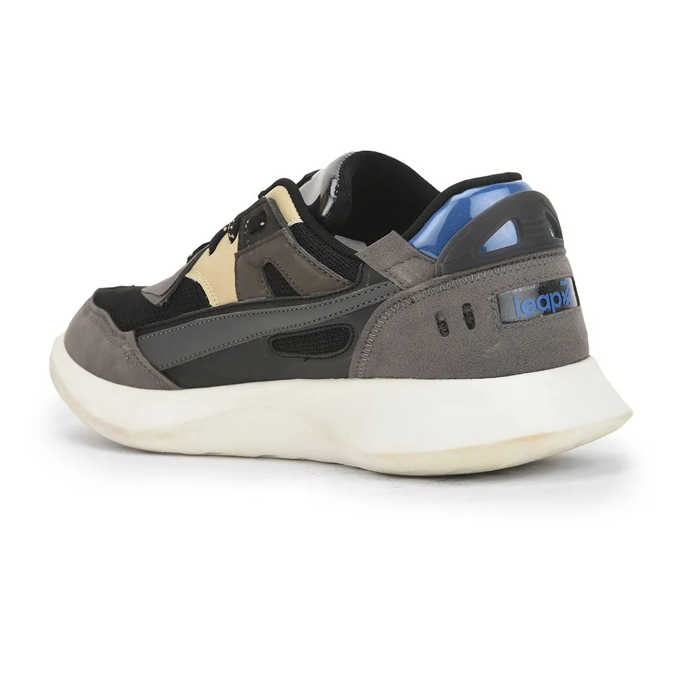 Chaussures décontractées à lacets Leap7x noires pour hommes MENTOR By Liberty