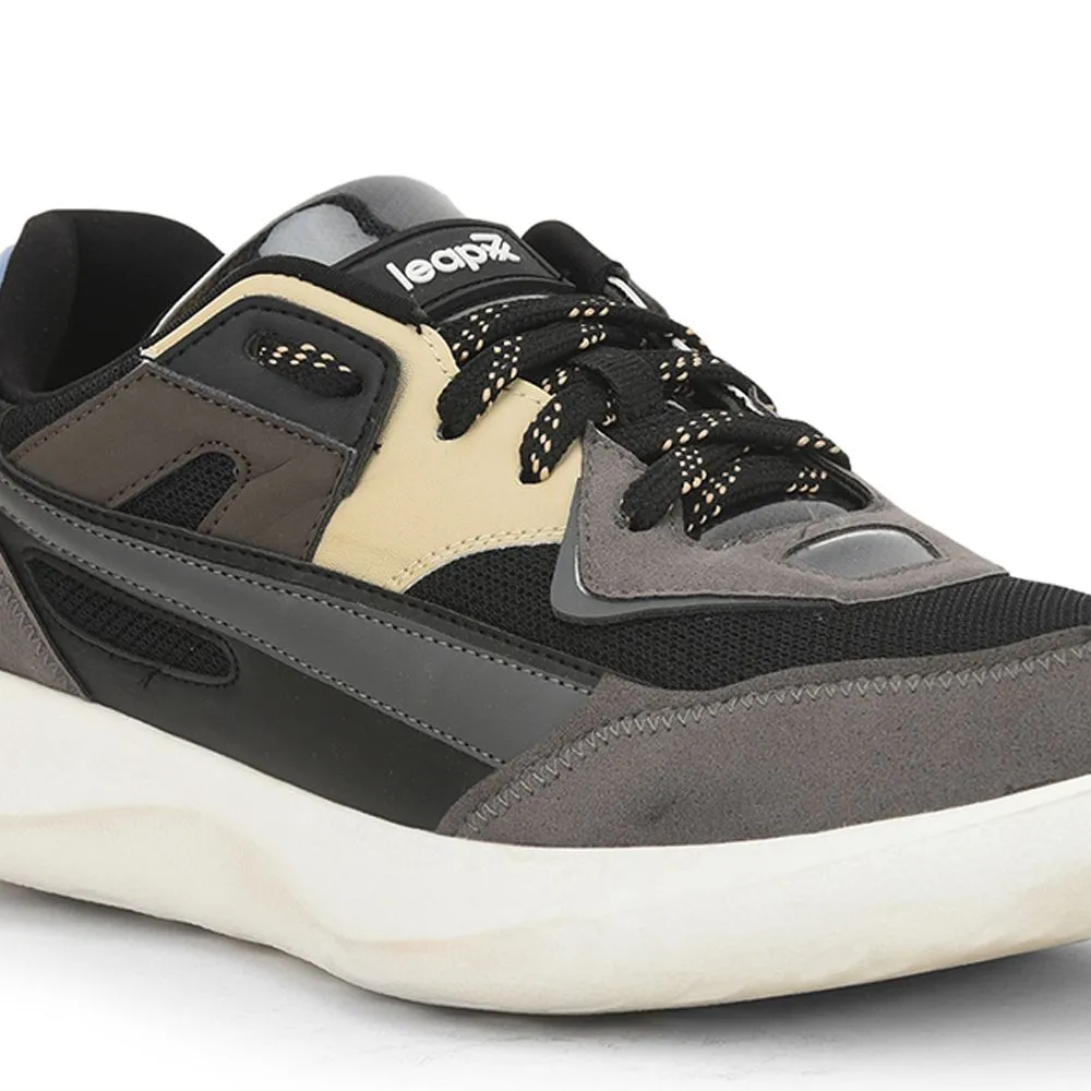 Chaussures décontractées à lacets Leap7x noires pour hommes MENTOR By Liberty