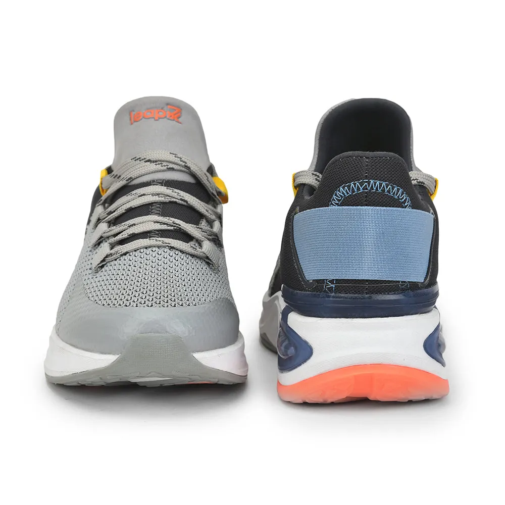 Chaussures décontractées à lacets gris clair Leap7x pour hommes SIGMA-1E par Liberty