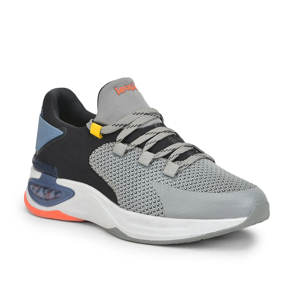 Chaussures décontractées à lacets gris clair Leap7x pour hommes SIGMA-1E par Liberty