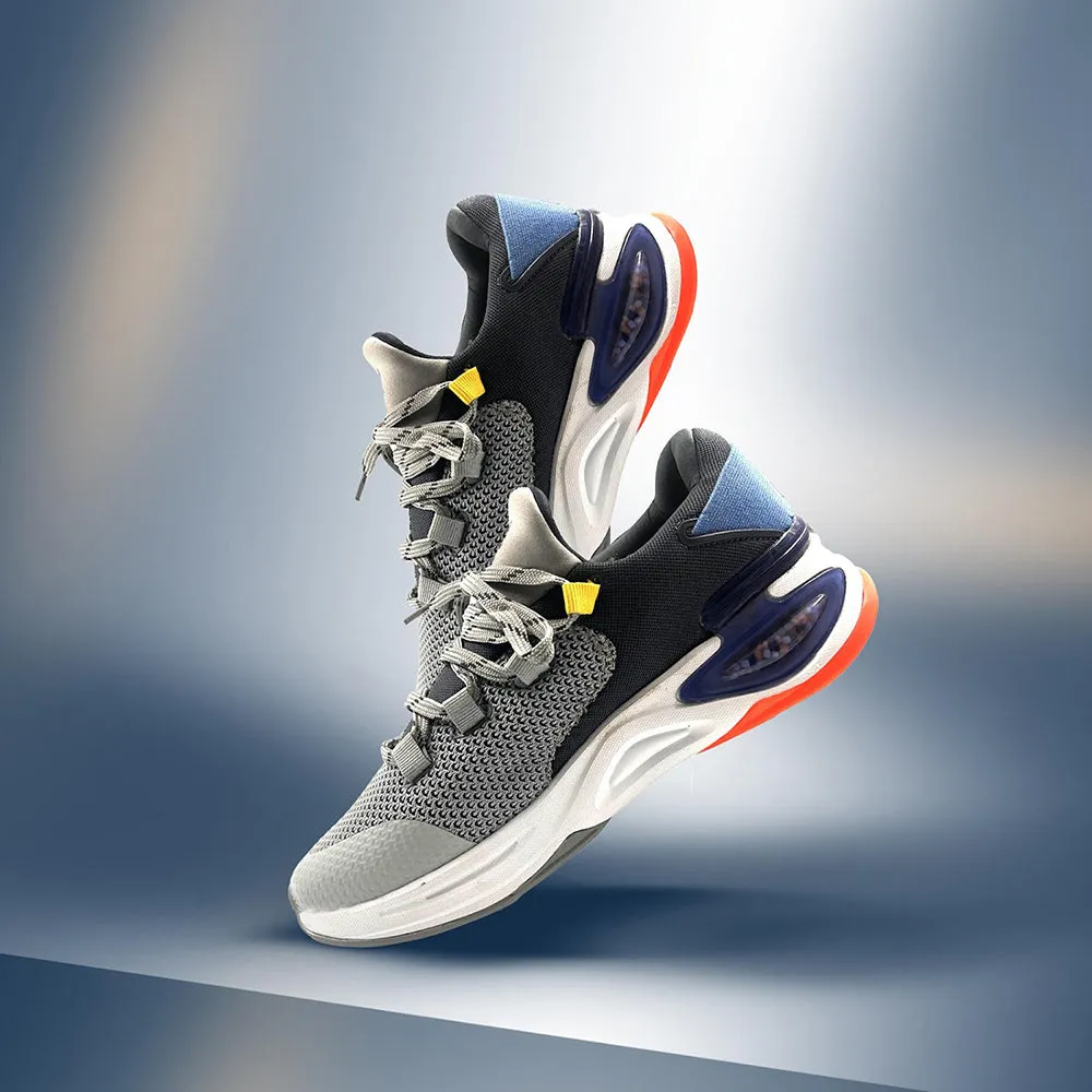 Chaussures décontractées à lacets gris clair Leap7x pour hommes SIGMA-1E par Liberty