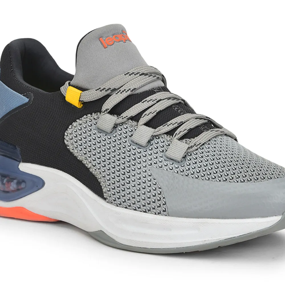 Chaussures décontractées à lacets gris clair Leap7x pour hommes SIGMA-1E par Liberty
