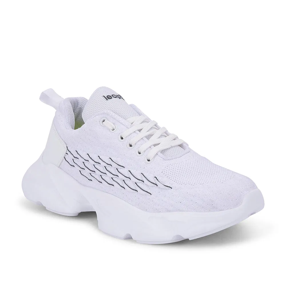 Chaussures décontractées à lacets blances Leap7x pour hommes SAMUEL-1E par Liberty