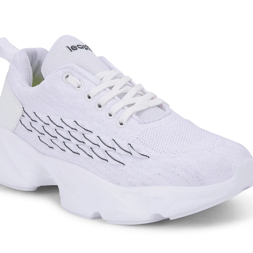 Chaussures décontractées à lacets blances Leap7x pour hommes SAMUEL-1E par Liberty