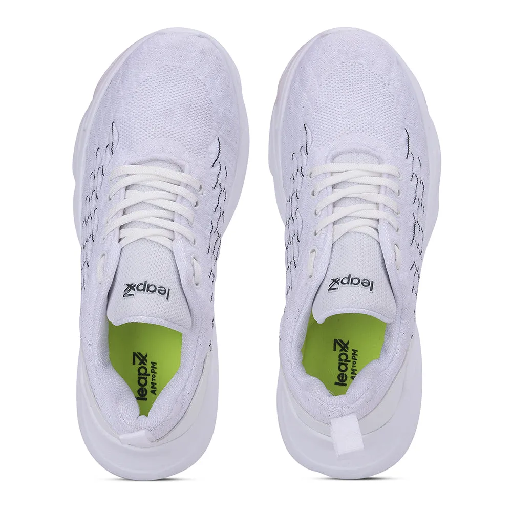Chaussures décontractées à lacets blances Leap7x pour hommes SAMUEL-1E par Liberty