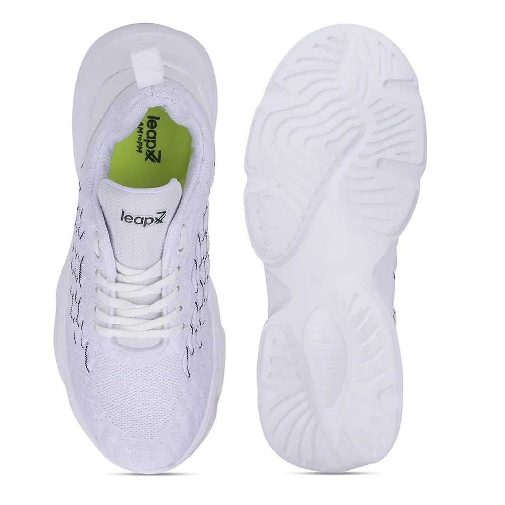 Chaussures décontractées à lacets blances Leap7x pour hommes SAMUEL-1E par Liberty