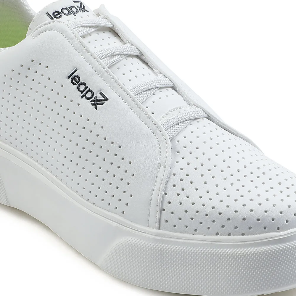Baskets décontractées blanches à laçage Leap7x pour hommes CROATIA-2E par Liberty