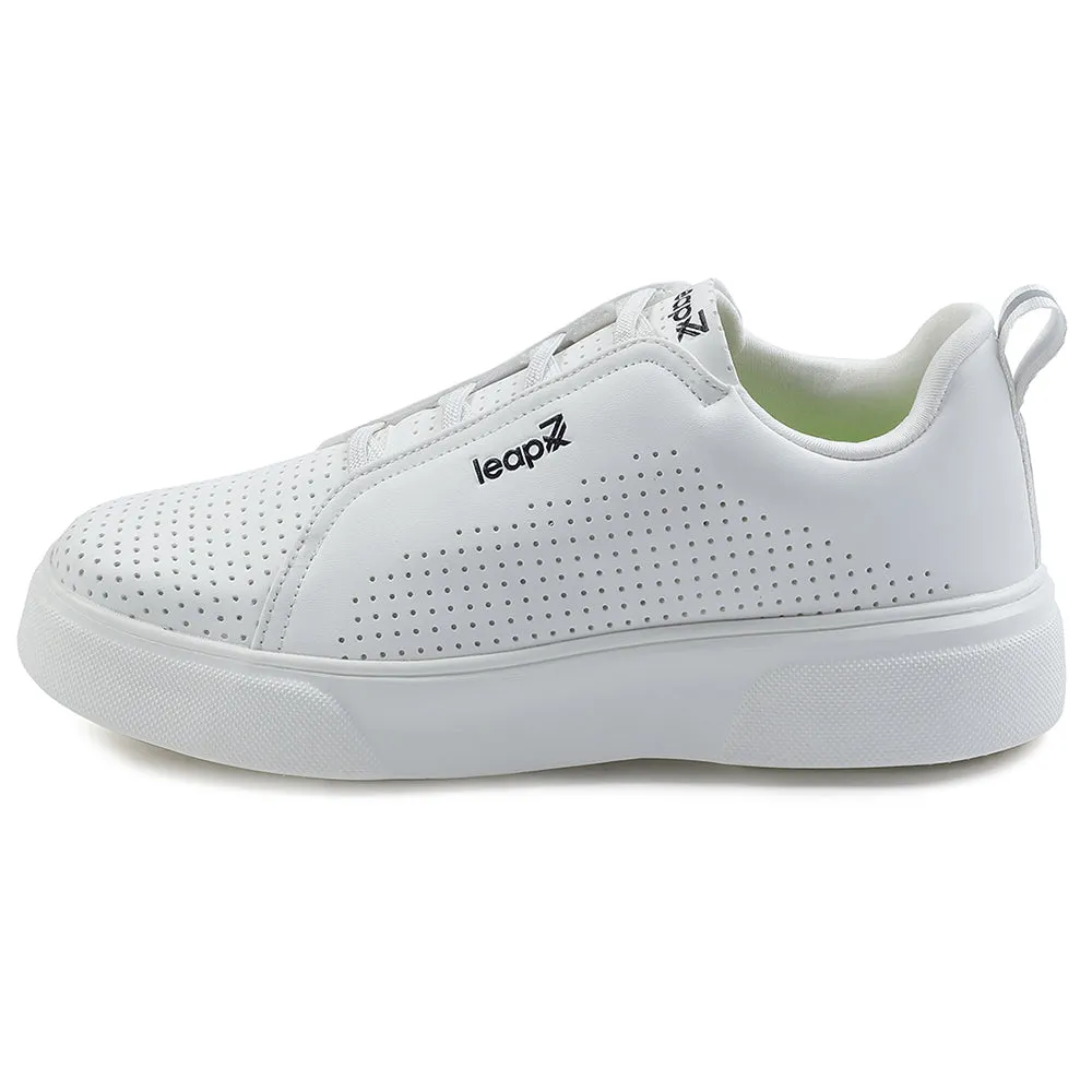 Baskets décontractées blanches à laçage Leap7x pour hommes CROATIA-2E par Liberty
