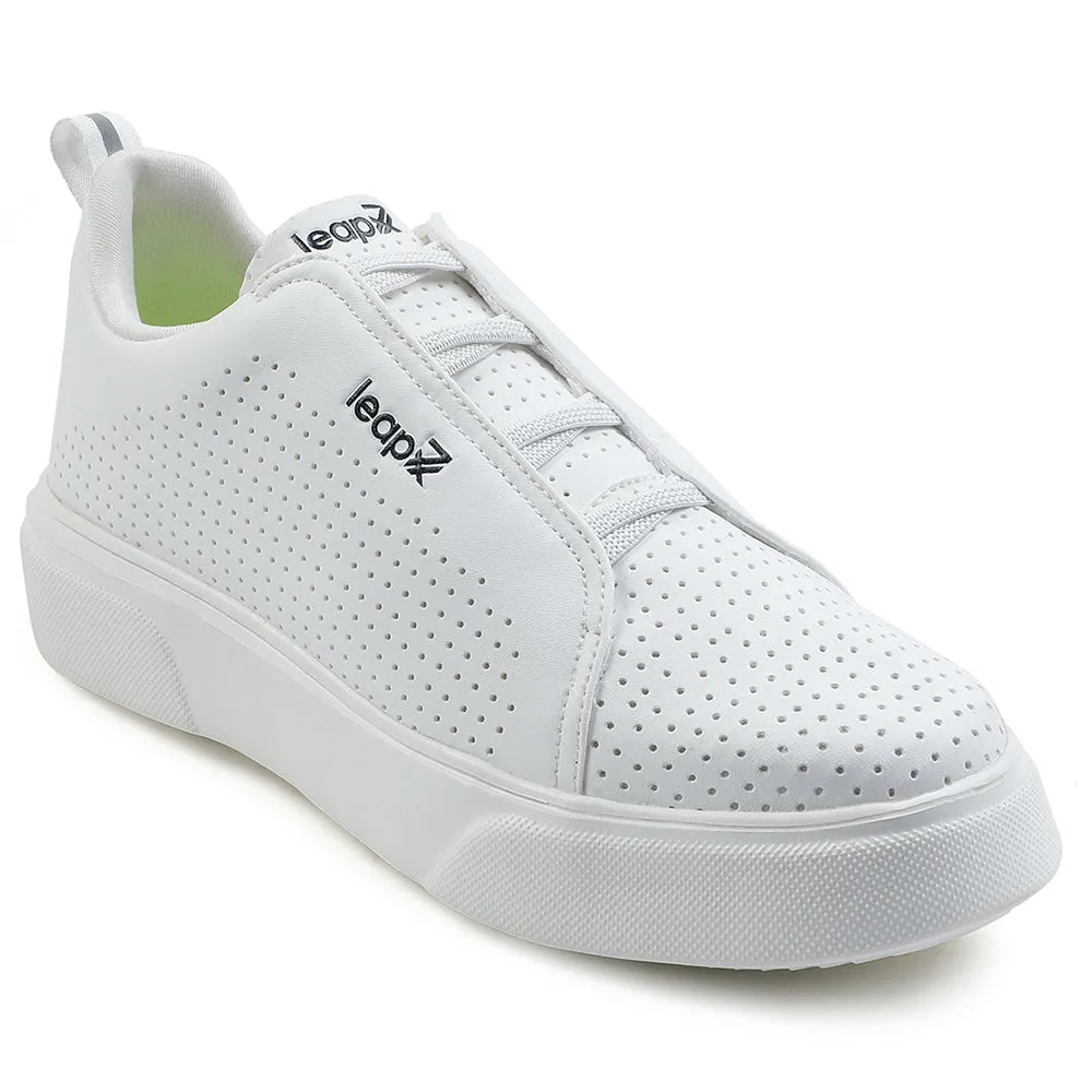 Baskets décontractées blanches à laçage Leap7x pour hommes CROATIA-2E par Liberty