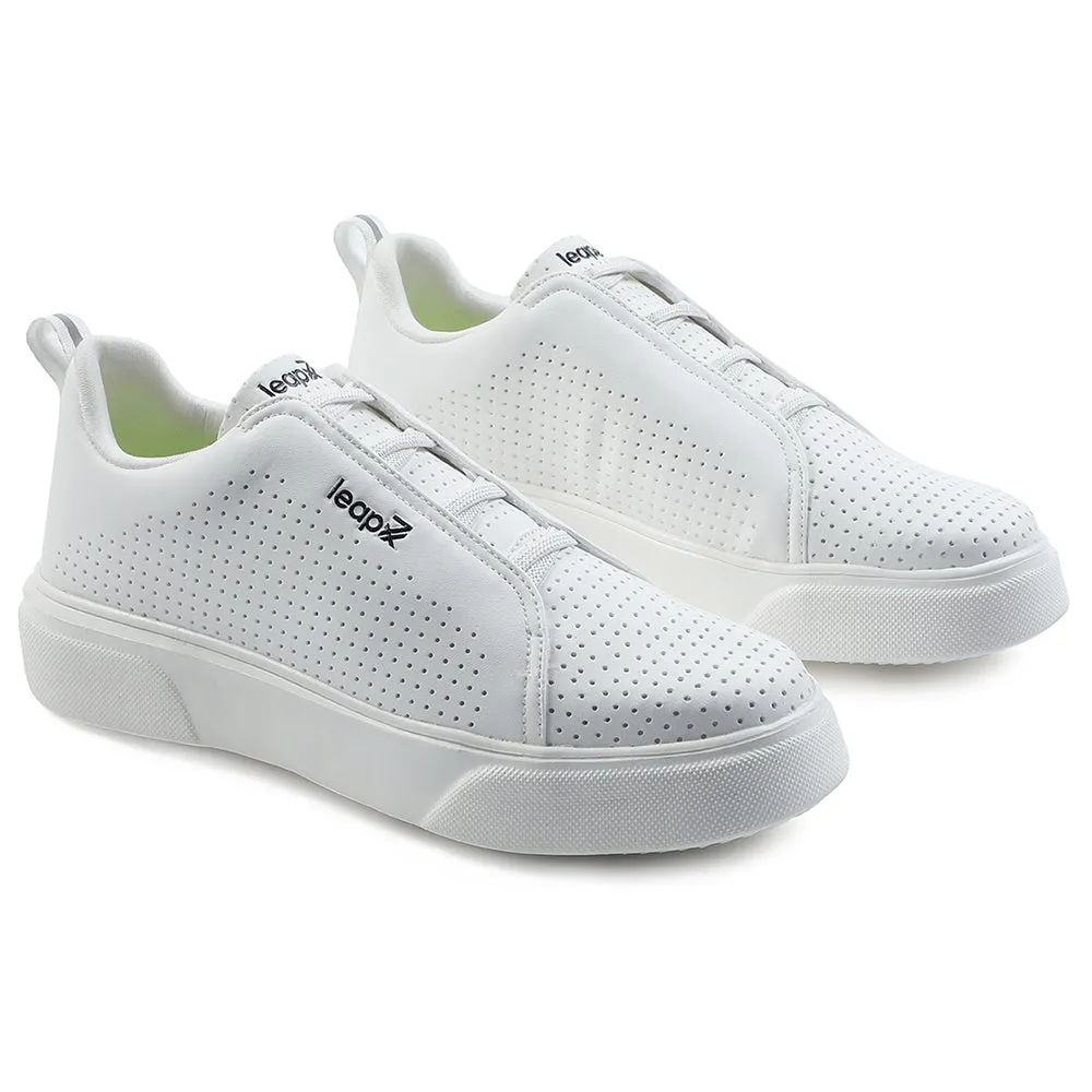 Baskets décontractées blanches à laçage Leap7x pour hommes CROATIA-2E par Liberty