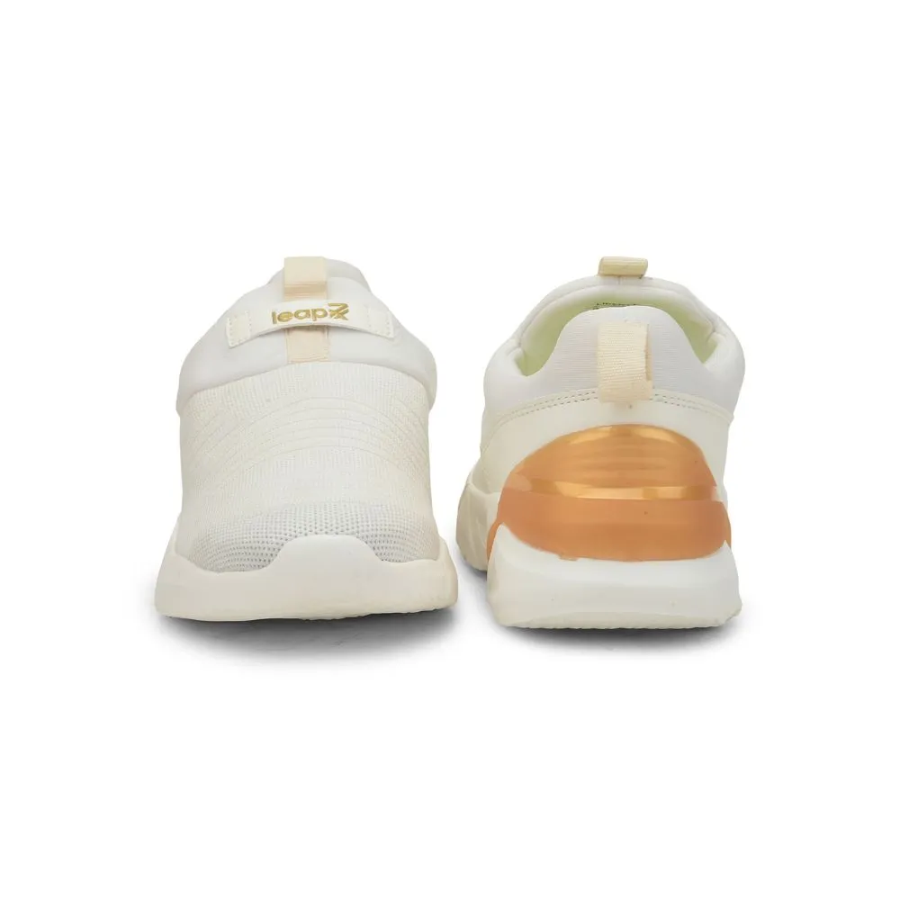 Chaussures décontractées sans lacets Leap7x Blanc pour hommes BRISK-01 Par Liberty