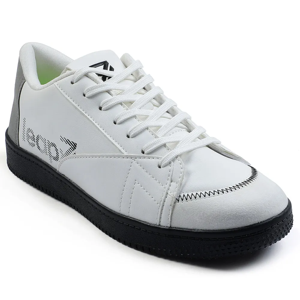 Baskets décontractées blanches à lacets Leap7x pour hommes NEXTER-1E par Liberty