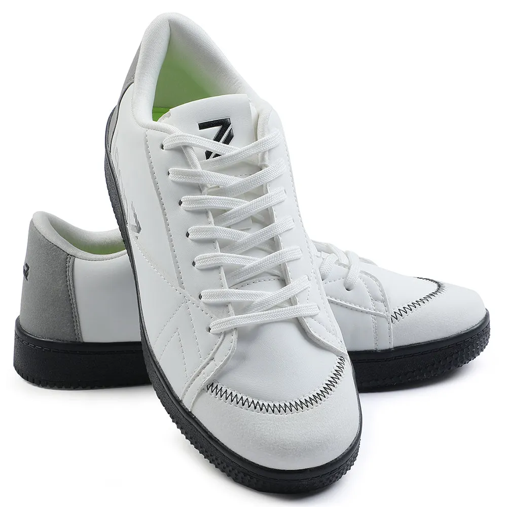 Baskets décontractées blanches à lacets Leap7x pour hommes NEXTER-1E par Liberty