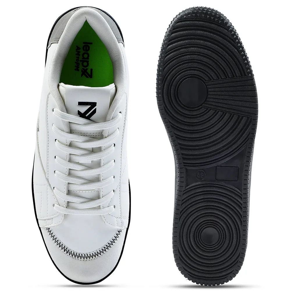 Baskets décontractées blanches à lacets Leap7x pour hommes NEXTER-1E par Liberty