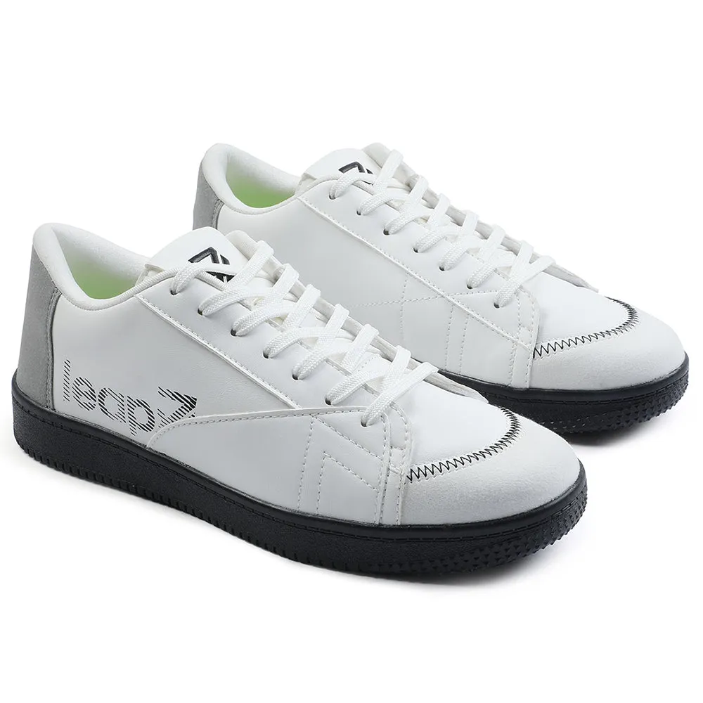 Baskets décontractées blanches à lacets Leap7x pour hommes NEXTER-1E par Liberty
