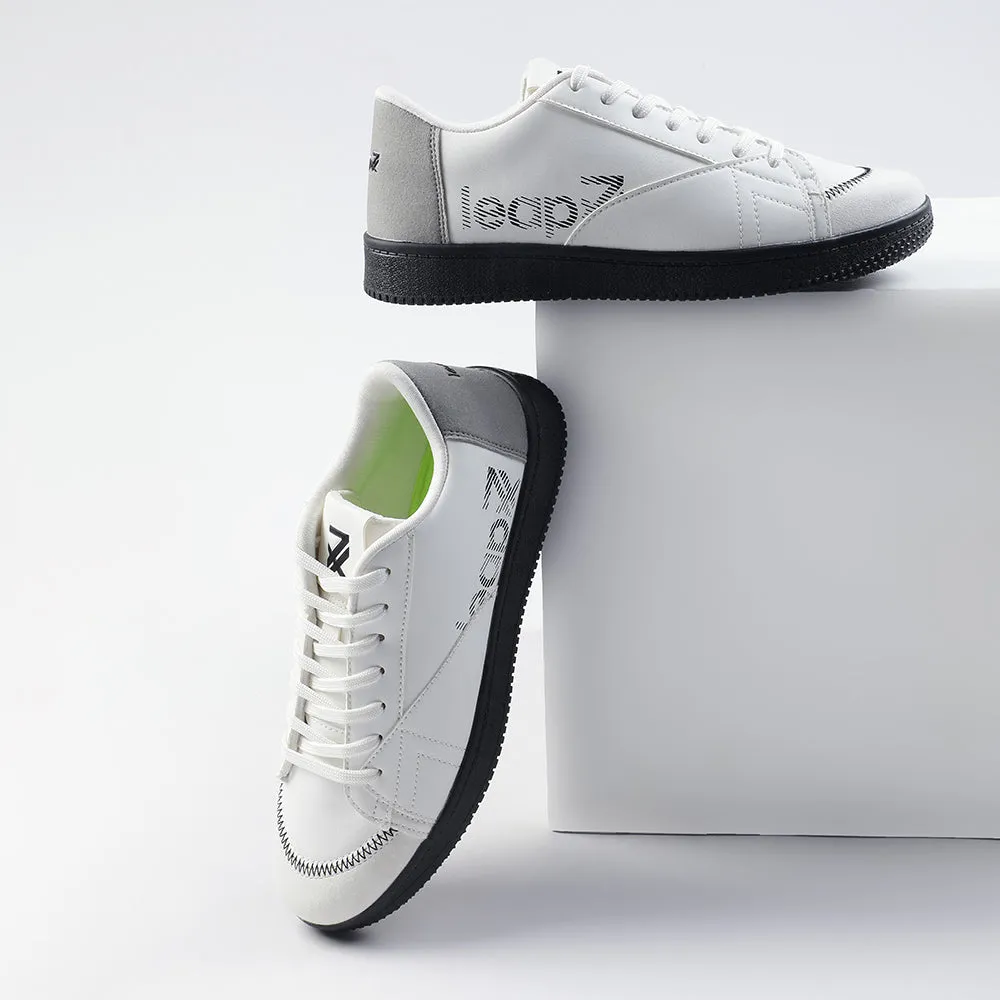 Baskets décontractées blanches à lacets Leap7x pour hommes NEXTER-1E par Liberty