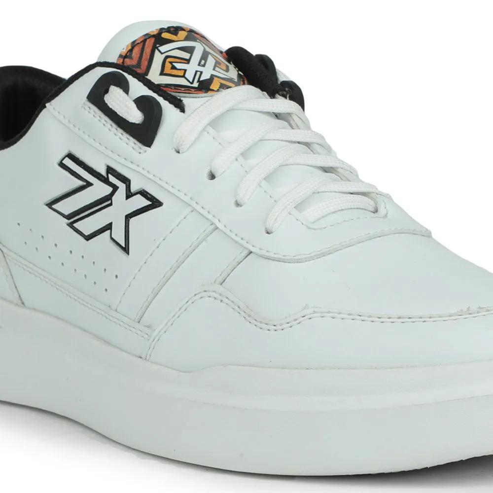 Baskets décontractées blanches Leap7x pour hommes NICOLAS-1E par Liberty