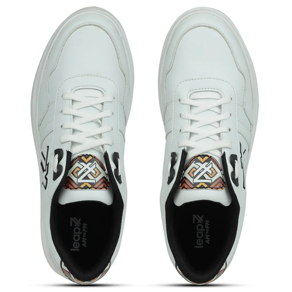 Baskets décontractées blanches Leap7x pour hommes NICOLAS-1E par Liberty