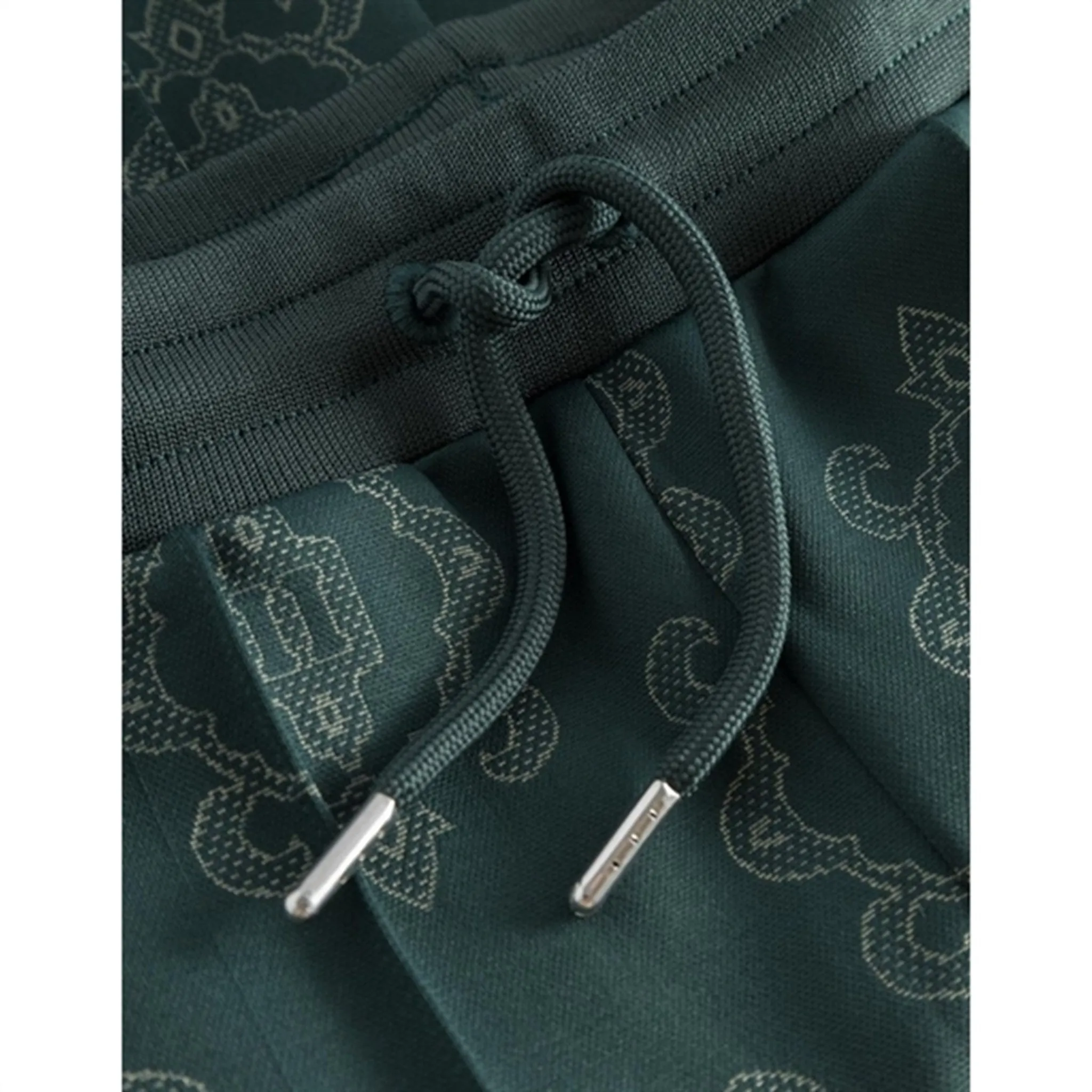 Les Deux Kids Pantalon de survêtement Jacquard Ballier Vert pin/Ivoire Les Deux Kids