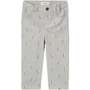Lil'Atelier Mirage Gray Bella Baggy Coduroy Pants Lil Atelier
