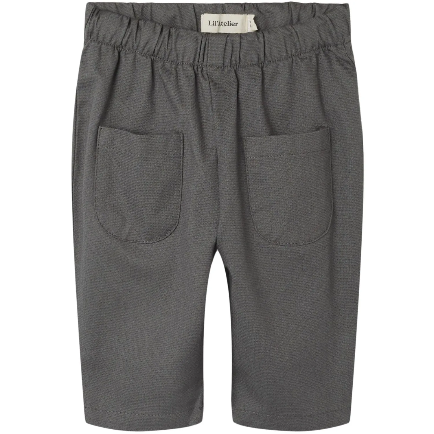 Lil'Atelier Pantalon Thady en Twill Souple de Couleur Étain Lil Atelier