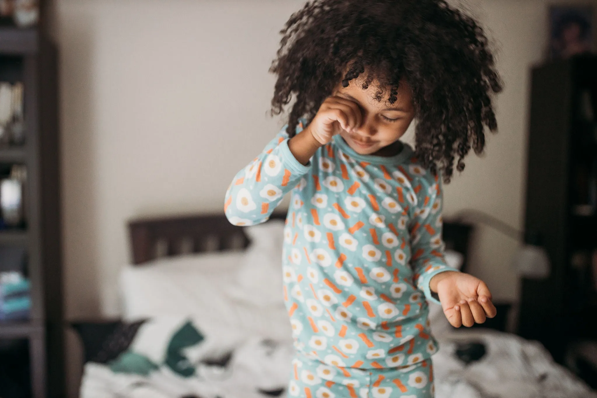 Pyjama à Manches Longues - Bacon & Oeufs Bleu Babykids_Clover-Baby-Kids