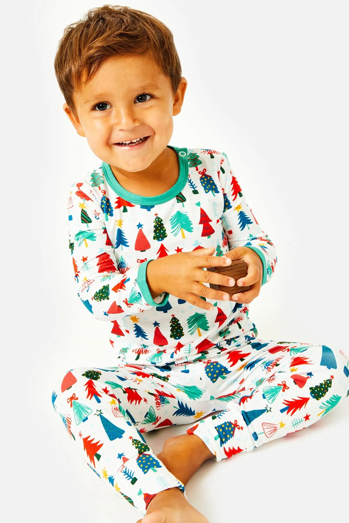 Pyjama à Manches Longues - Sapins de Noël Babykids_Clover-Baby-Kids