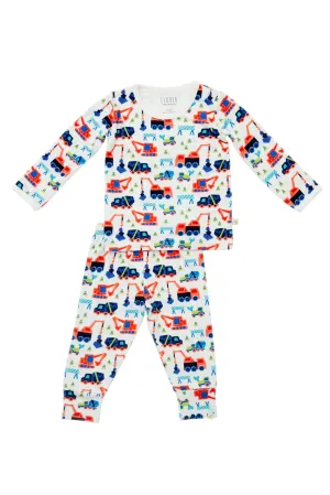 Long Sleeve Pajama Set - Construction Babykids_Clover-Baby-Kids