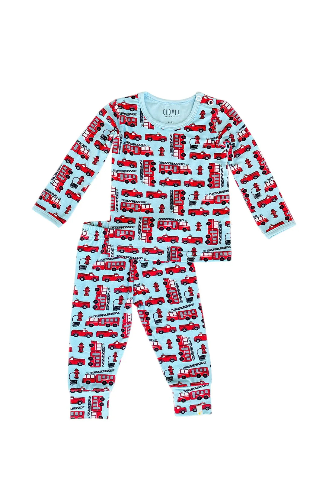 Pyjama à Manches Longues - Camions de Pompiers Babykids_Clover-Baby-Kids