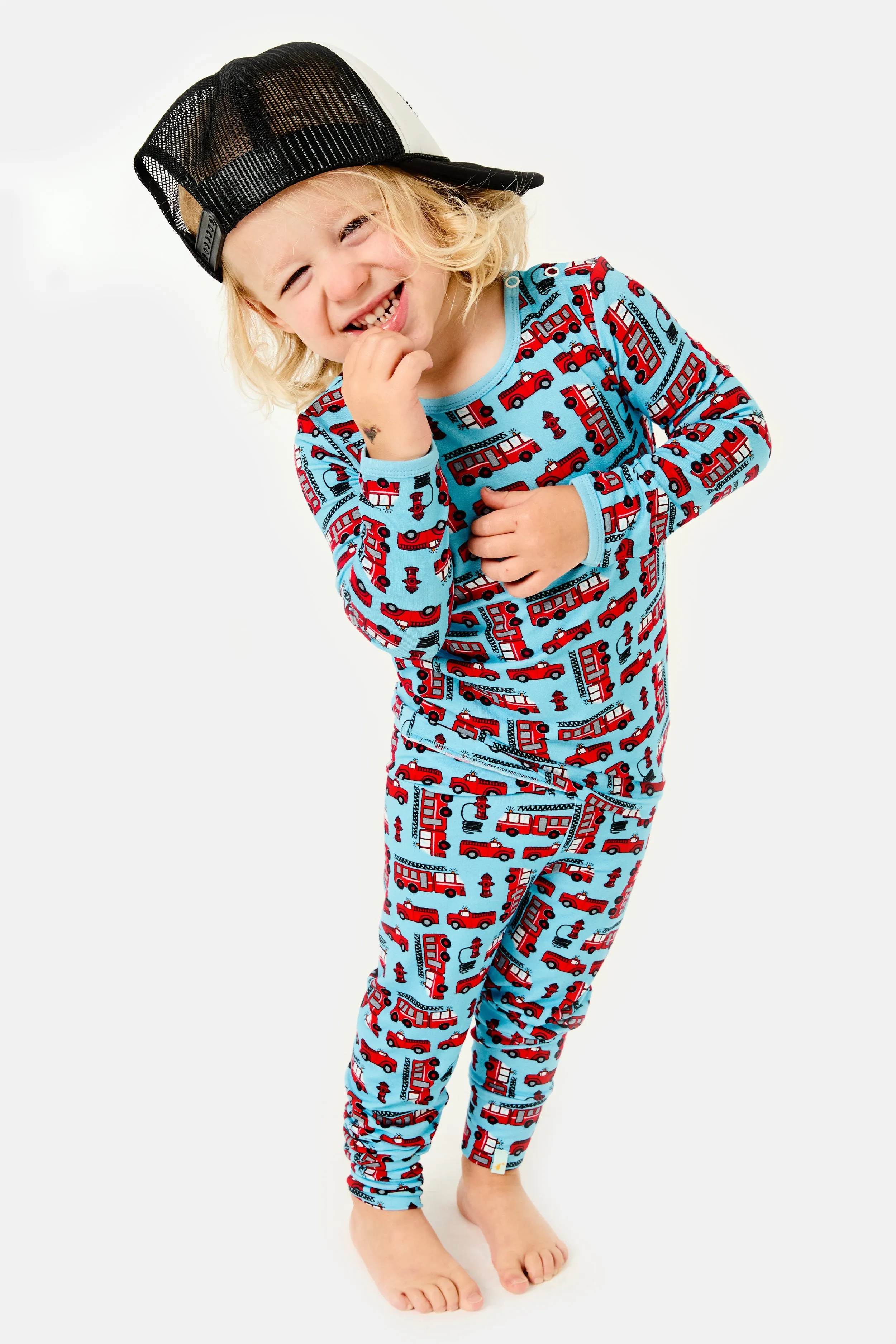 Pyjama à Manches Longues - Camions de Pompiers Babykids_Clover-Baby-Kids
