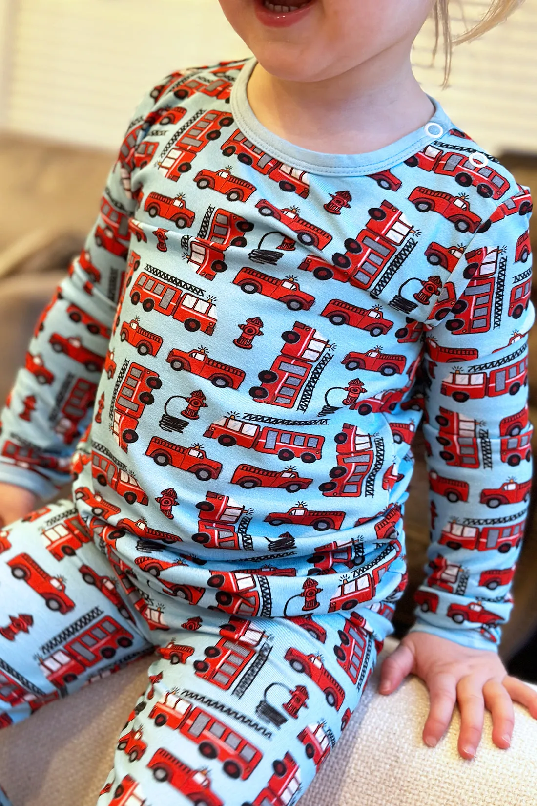Pyjama à Manches Longues - Camions de Pompiers Babykids_Clover-Baby-Kids