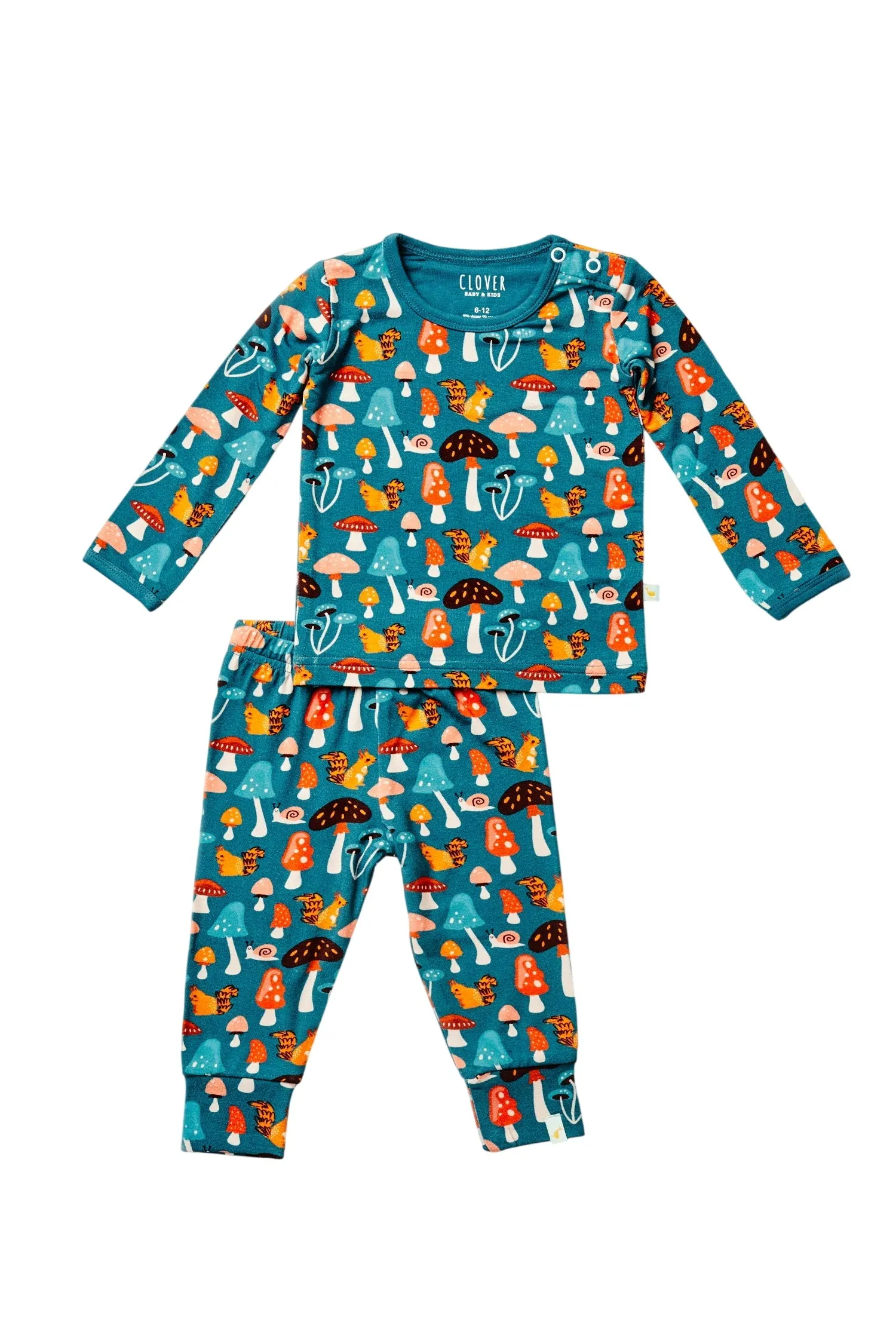 Pyjama à Manches Longues - Forêt Champignon BébéEnfant_Clover-Baby-Kids