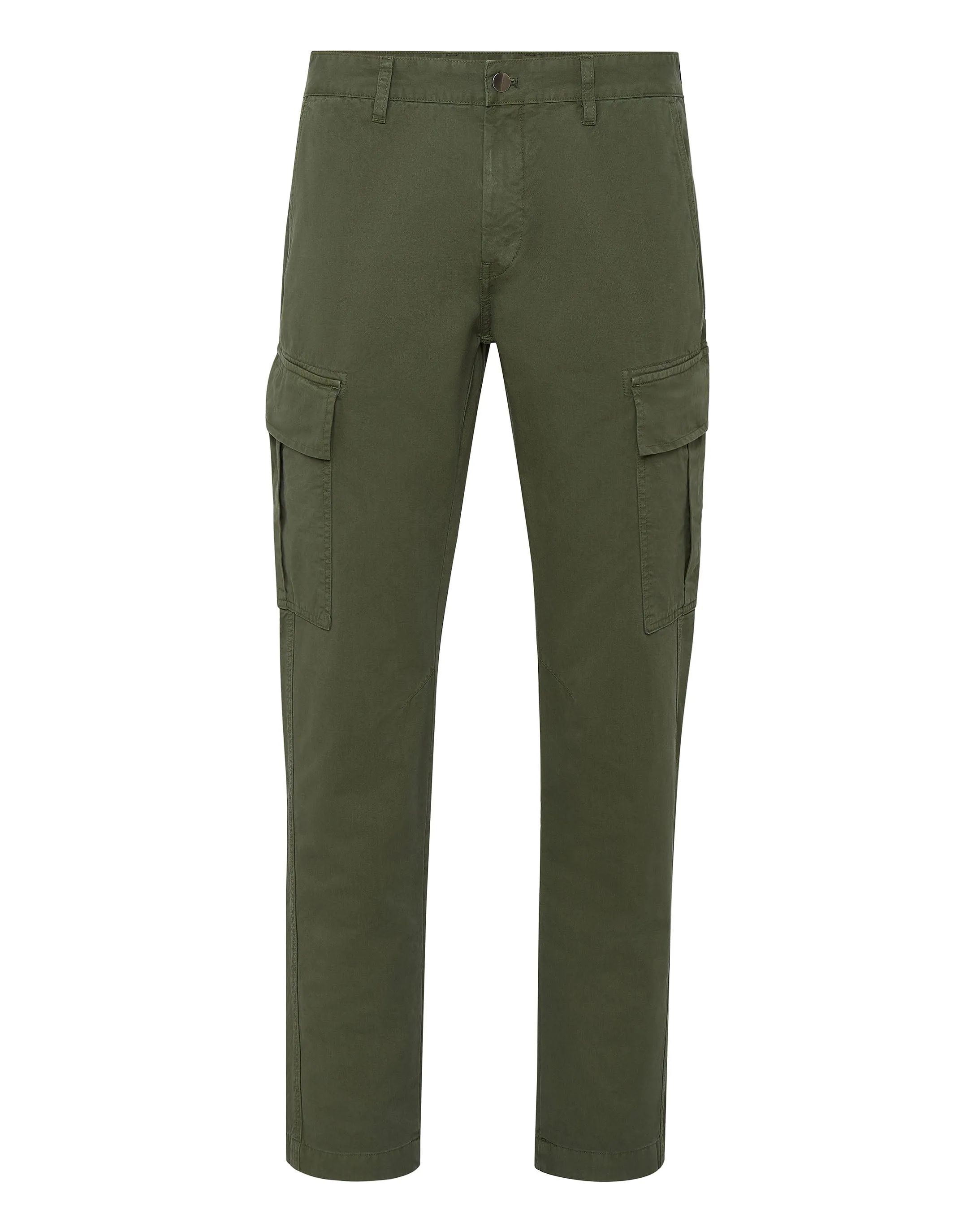 Pantalon cargo longue taille ajustée