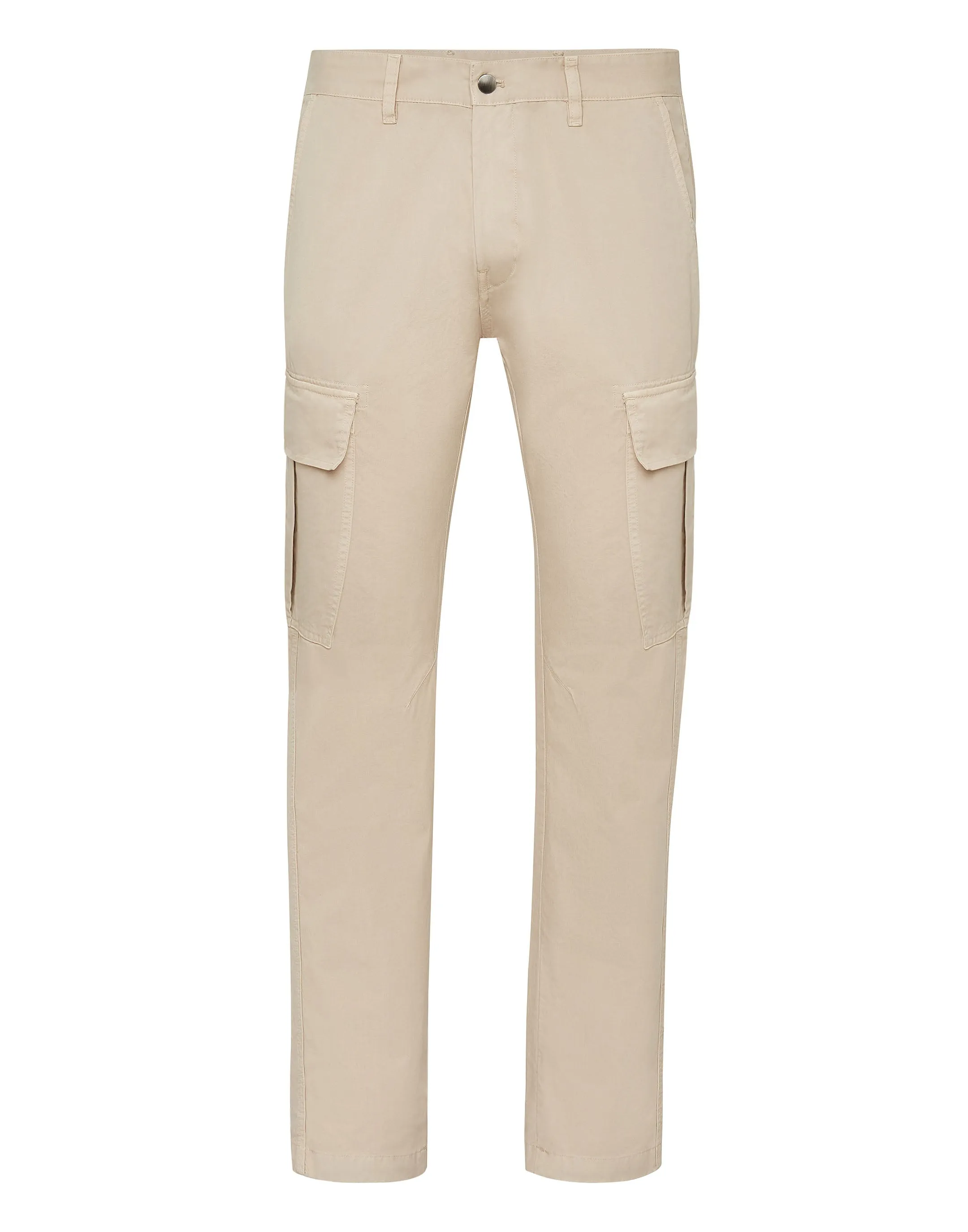 Pantalon cargo longue taille ajustée
