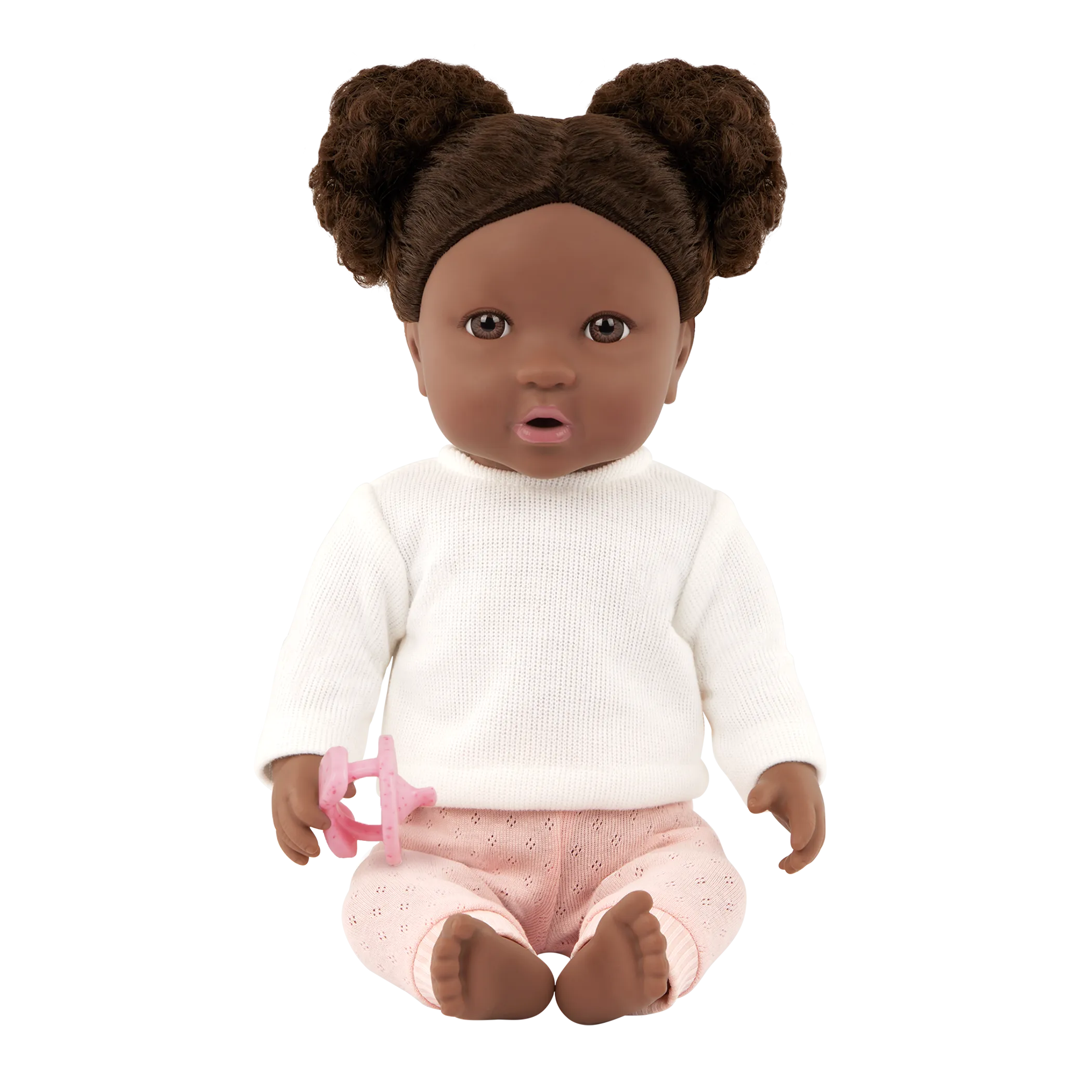 LullaBaby – Poupée avec Cheveux Bouclés Bruns