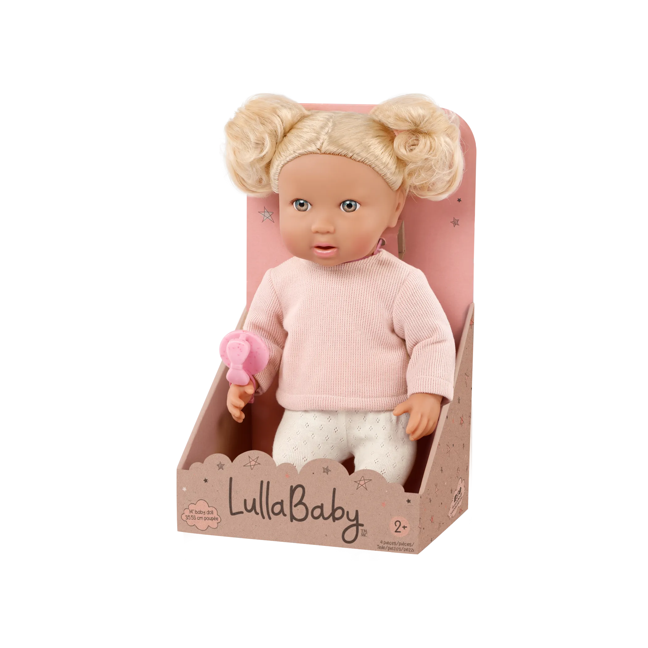 LullaBaby – Poupée avec Cheveux Blonds Ondulés
