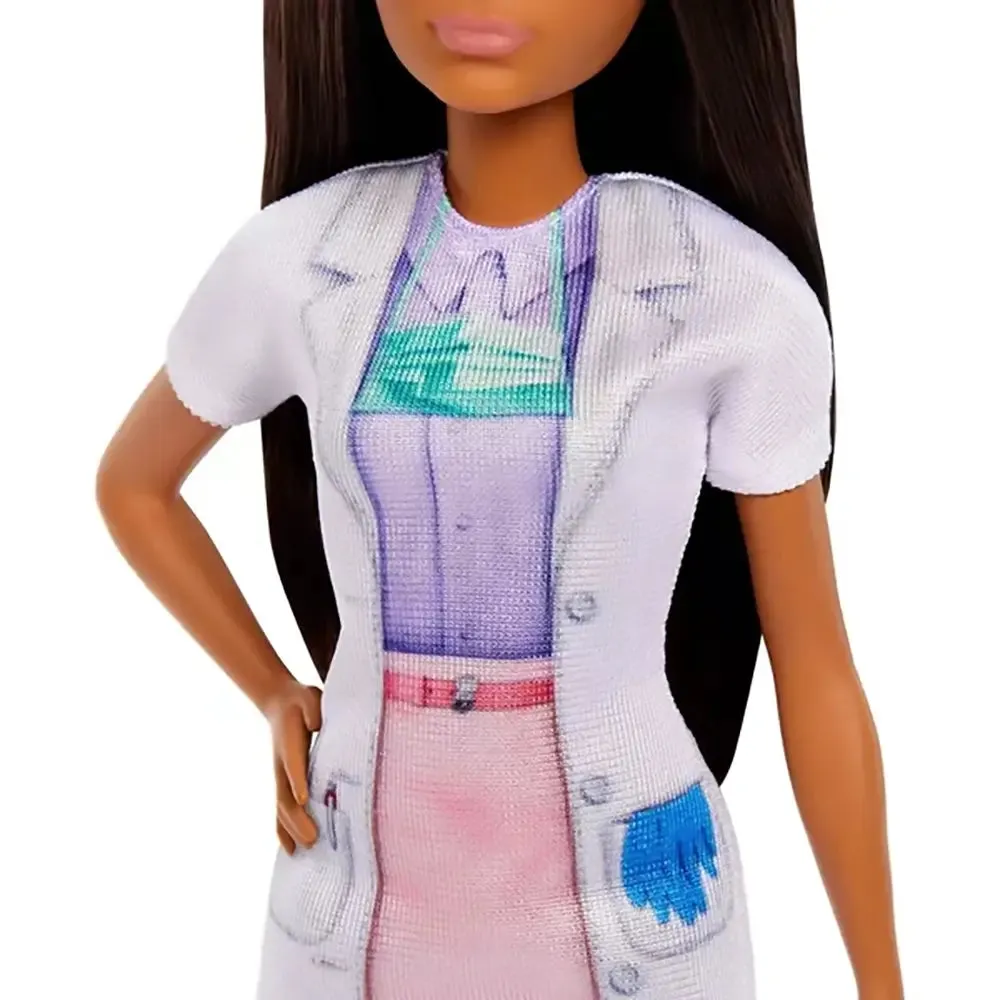 Mattel Toys Barbie Tu Peux Tout Devenir Dentiste Avec Poupée Mode Brune