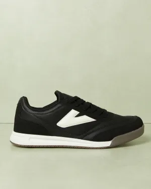 Men Black Color Block Trainers