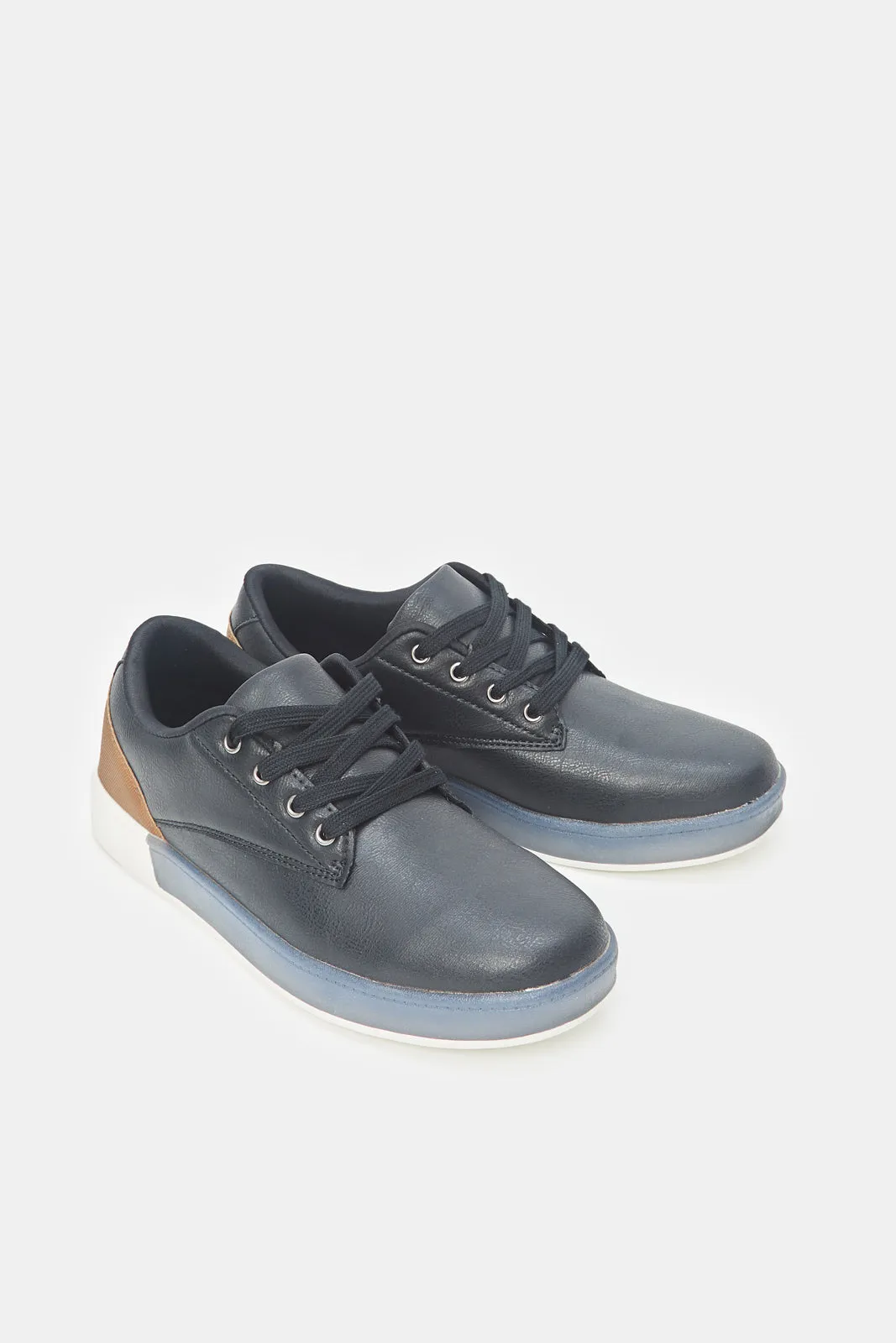 Baskets unies noires pour homme