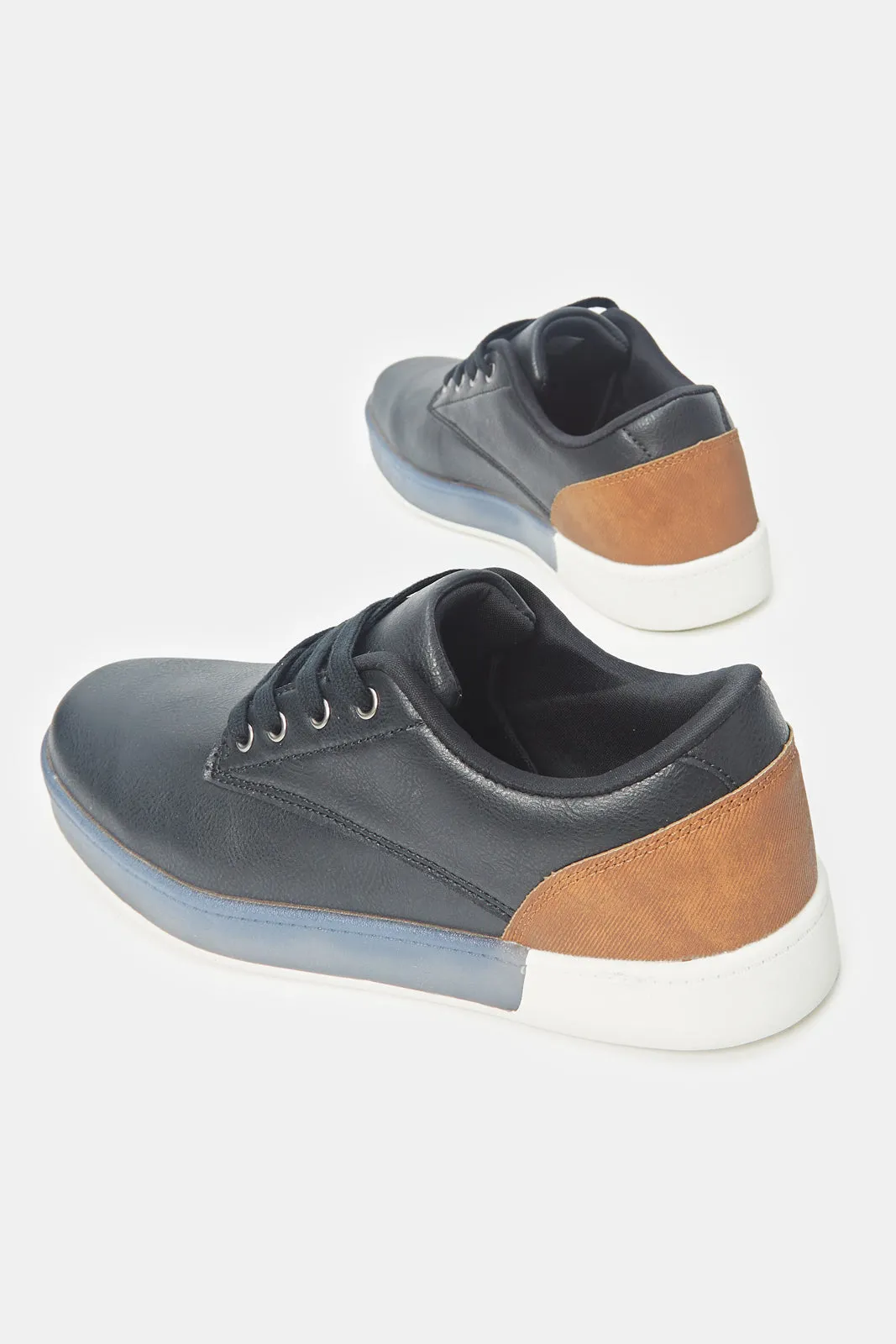 Baskets unies noires pour homme