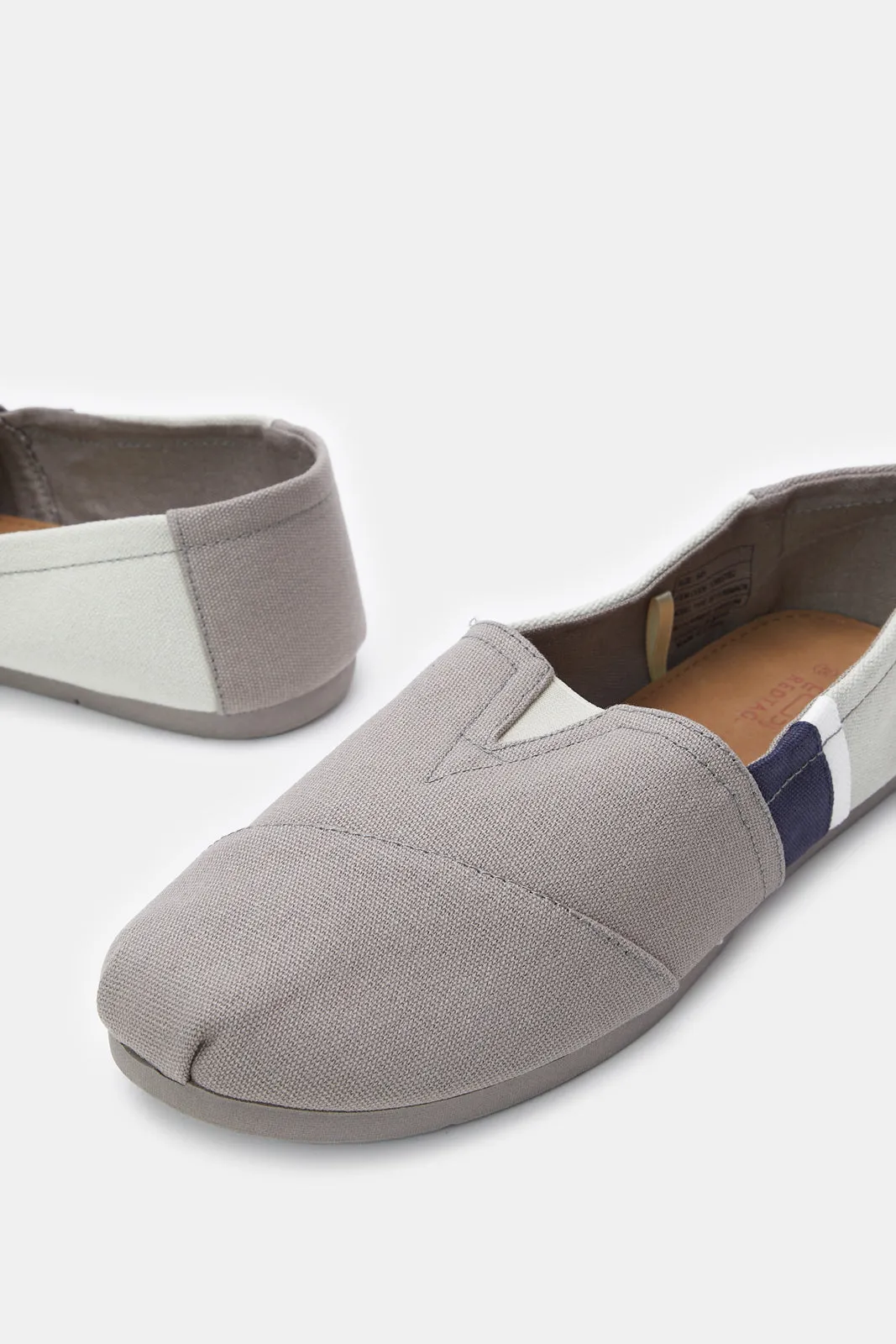 Mocassins à bloc gris pour hommes