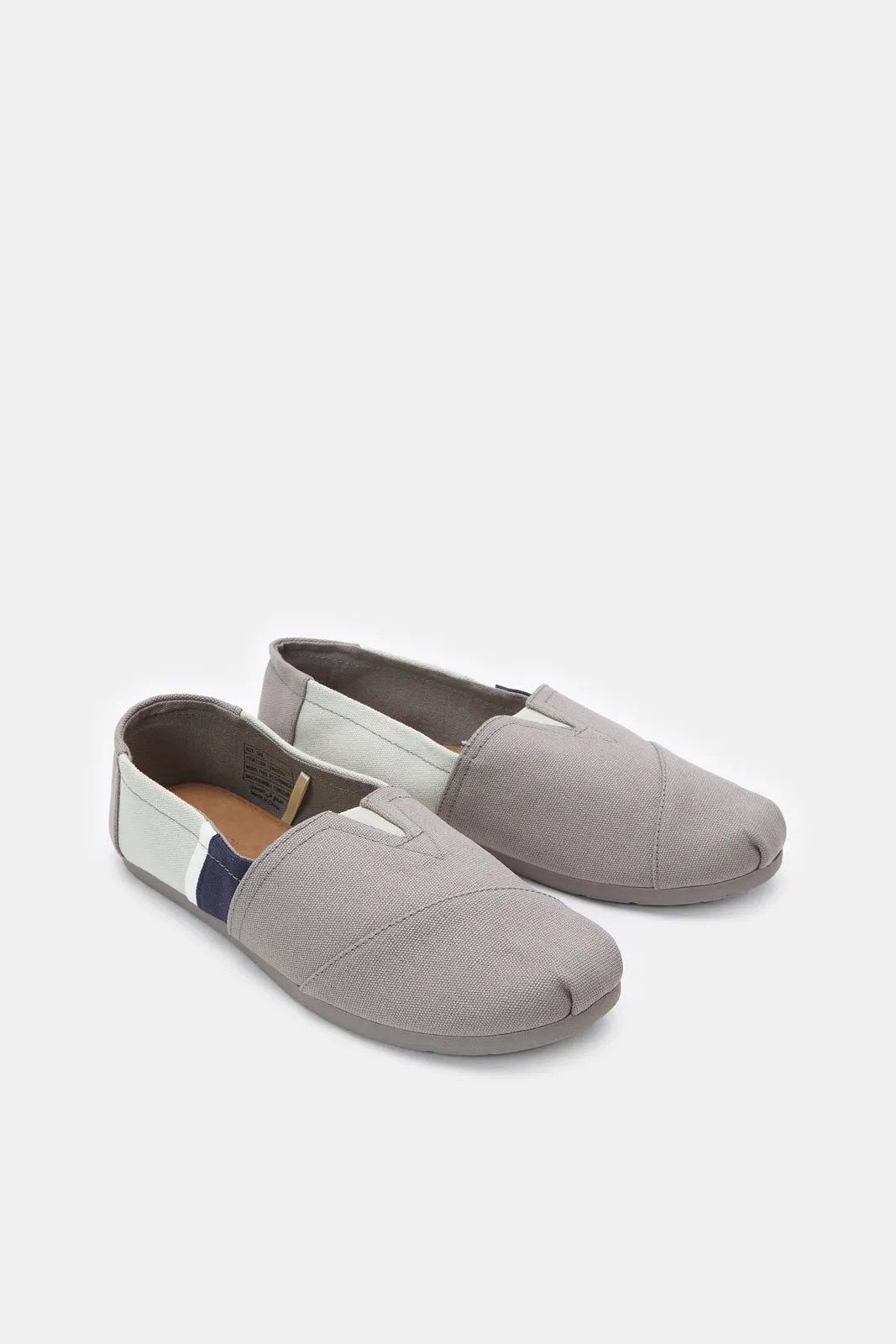 Mocassins à bloc gris pour hommes