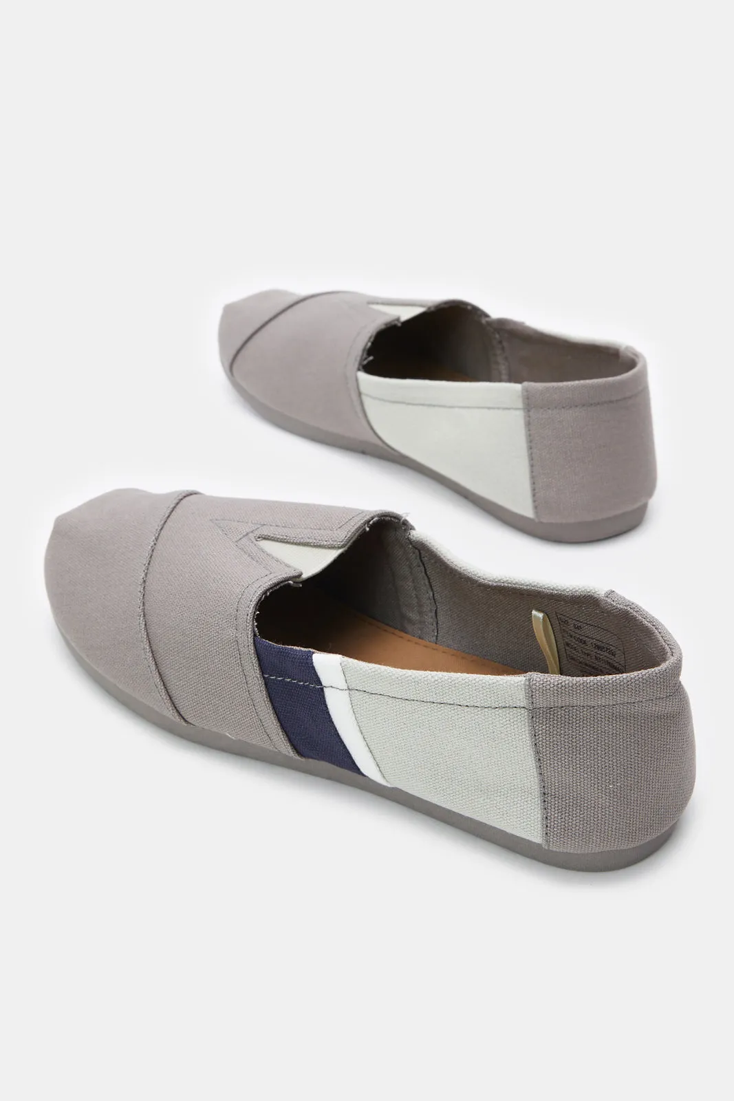 Mocassins à bloc gris pour hommes